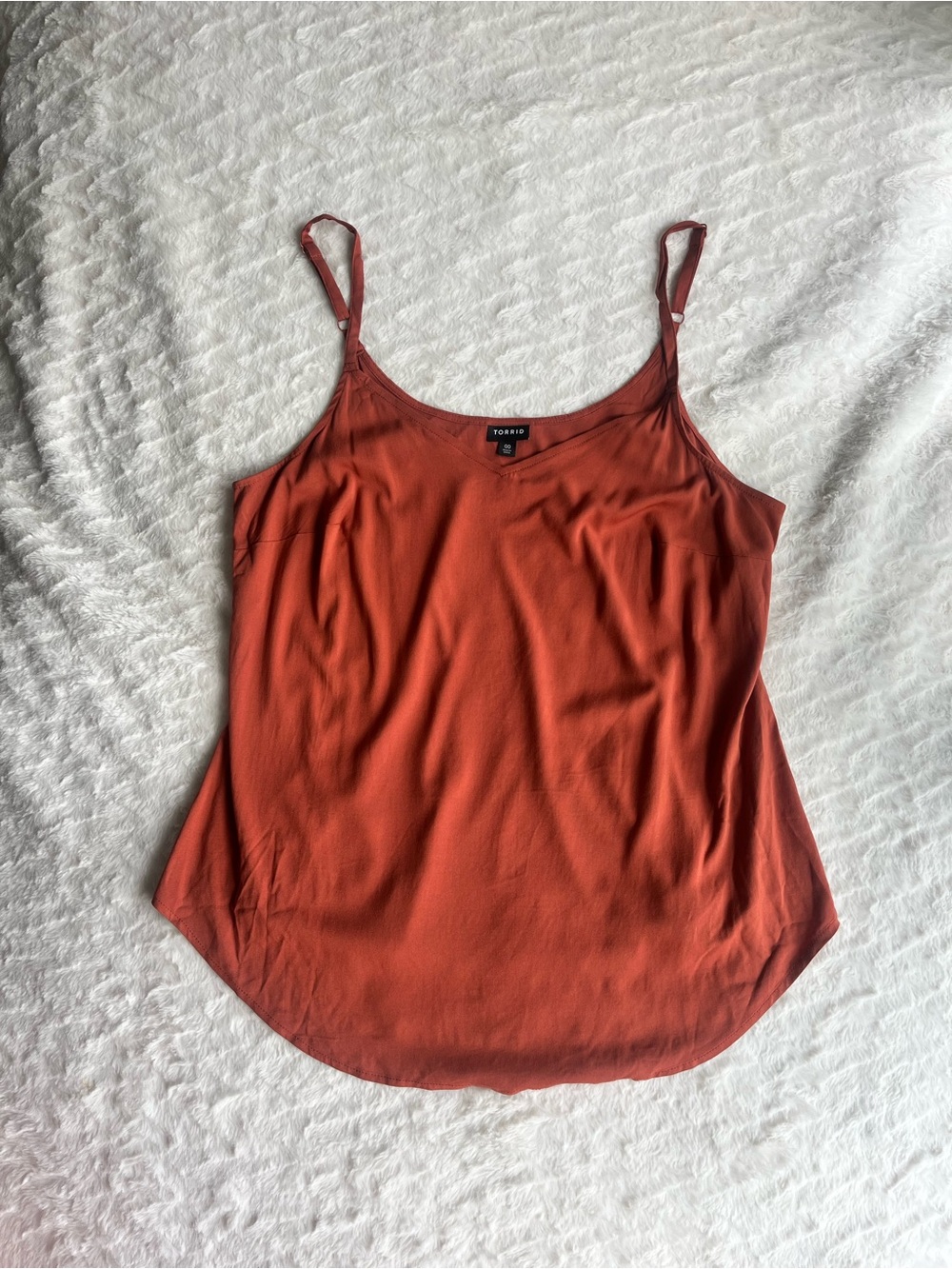 Torrid rust orange camisole with adjustable straps